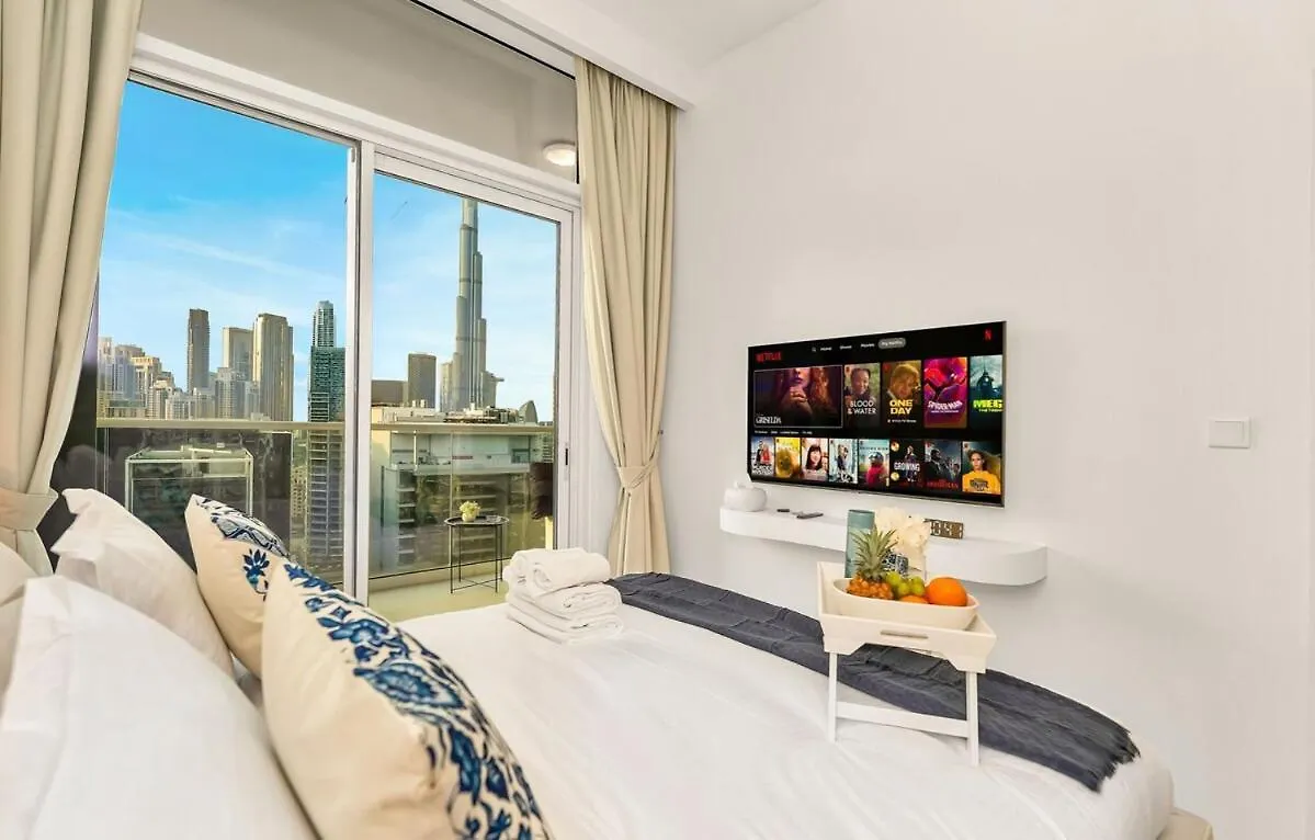 New 1Br With Full Burj Khalifa View, Top Floor, 5Min Dubai Mall 0*,